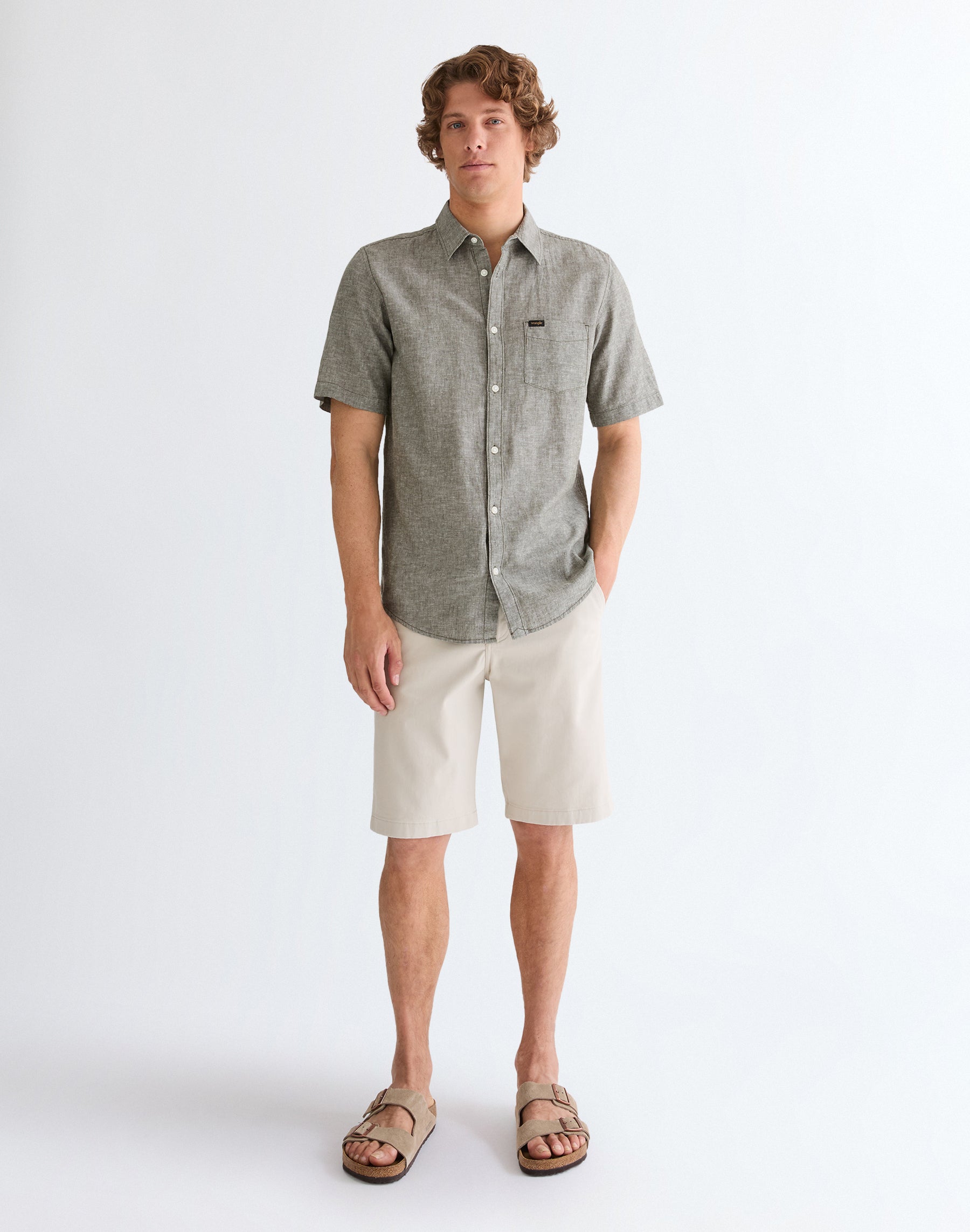 Shortsleeve 1 Pocket Shirt in Deep Depths Hemden Wrangler