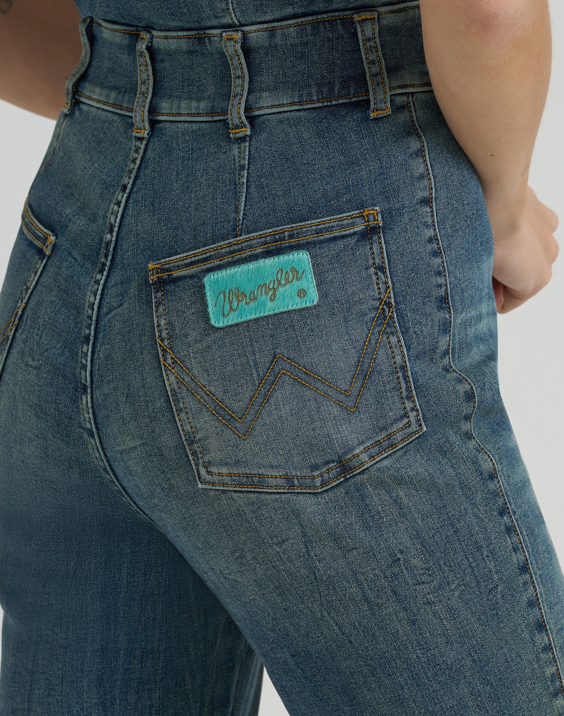 Denim Catsuit in Denim Overall Wrangler