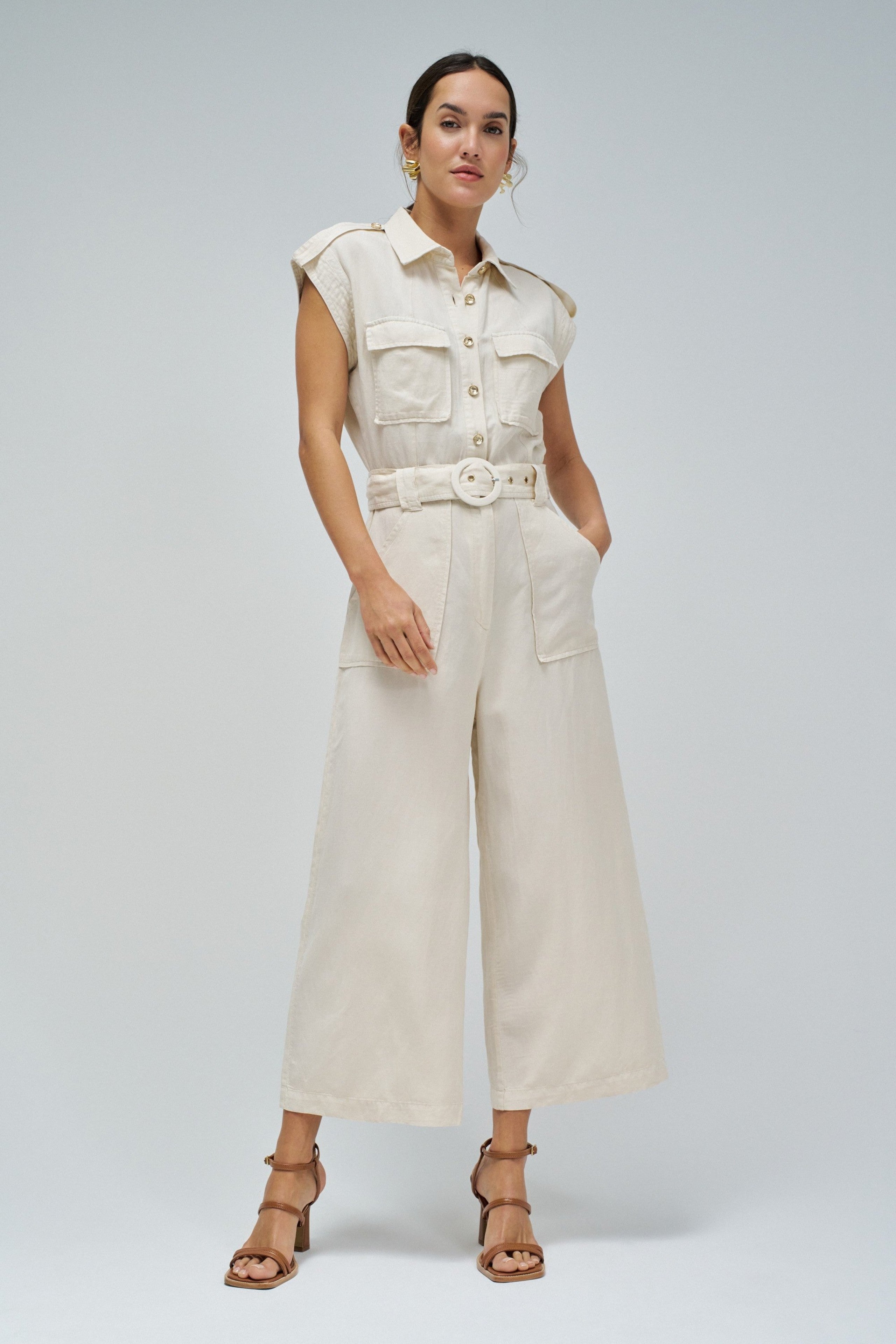 Overall Lightdenim in Medium Beige V2 Overall Salsa Jeans
