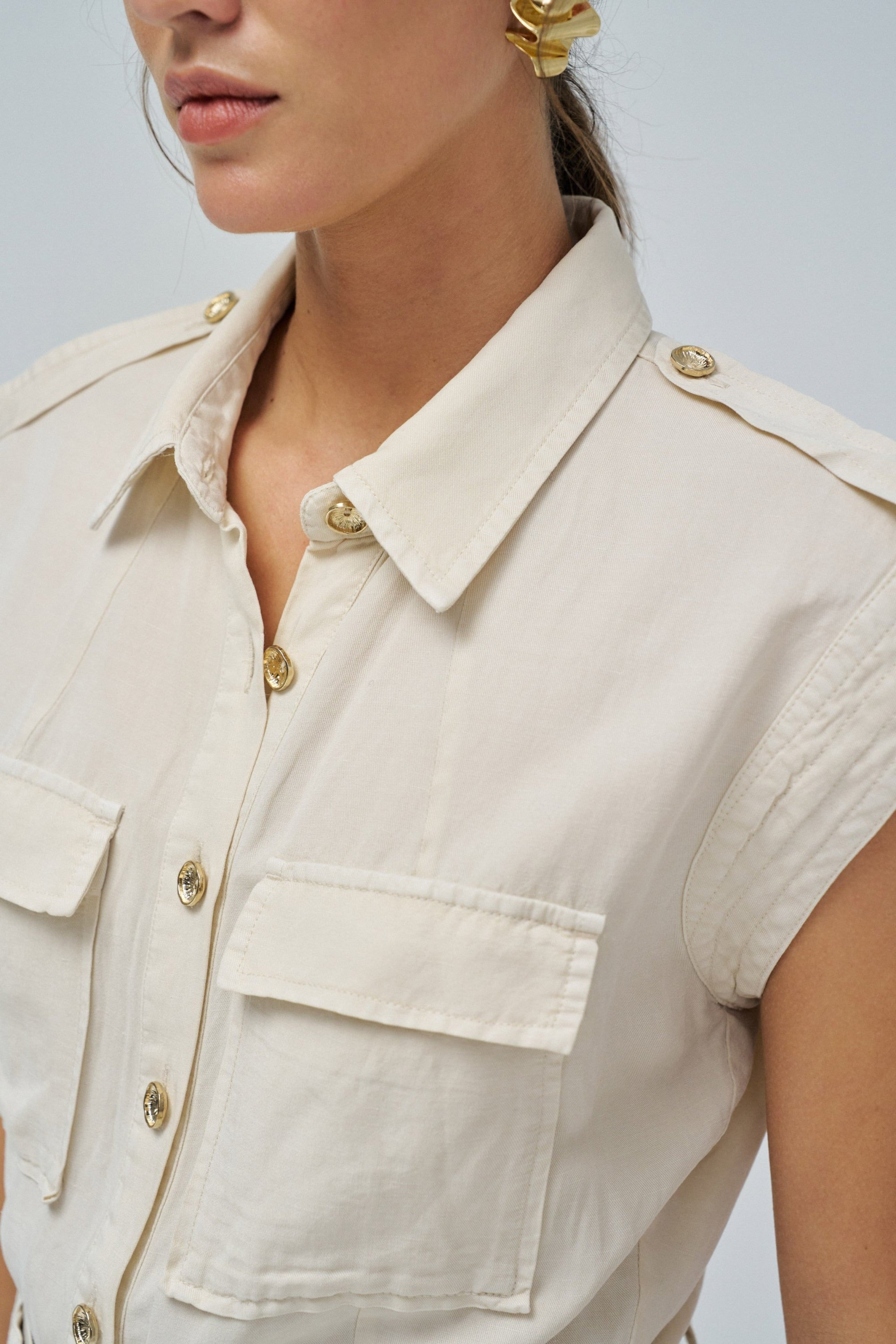 Overall Lightdenim in Medium Beige V2 Overall Salsa Jeans