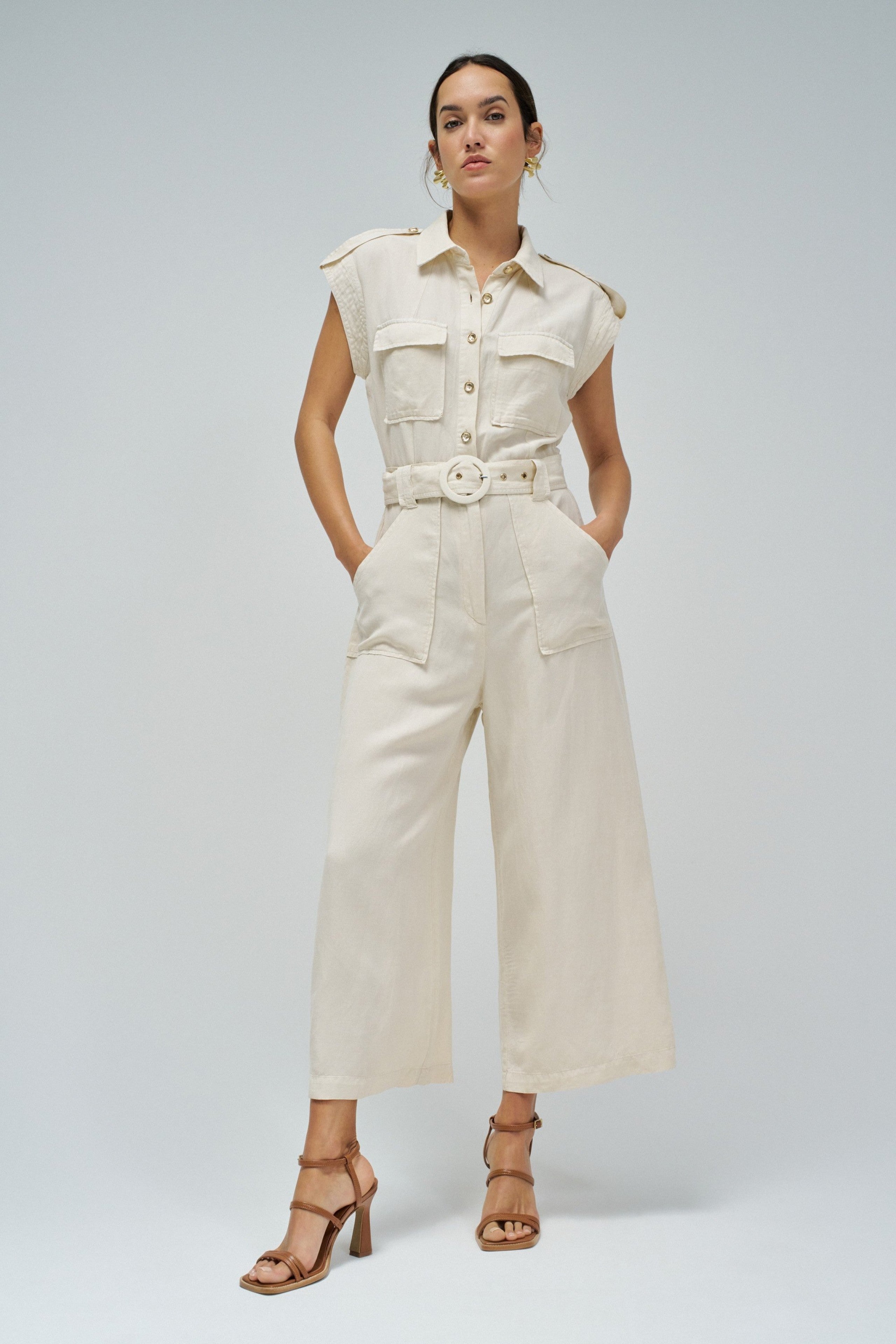 Overall Lightdenim in Medium Beige V2 Overall Salsa Jeans