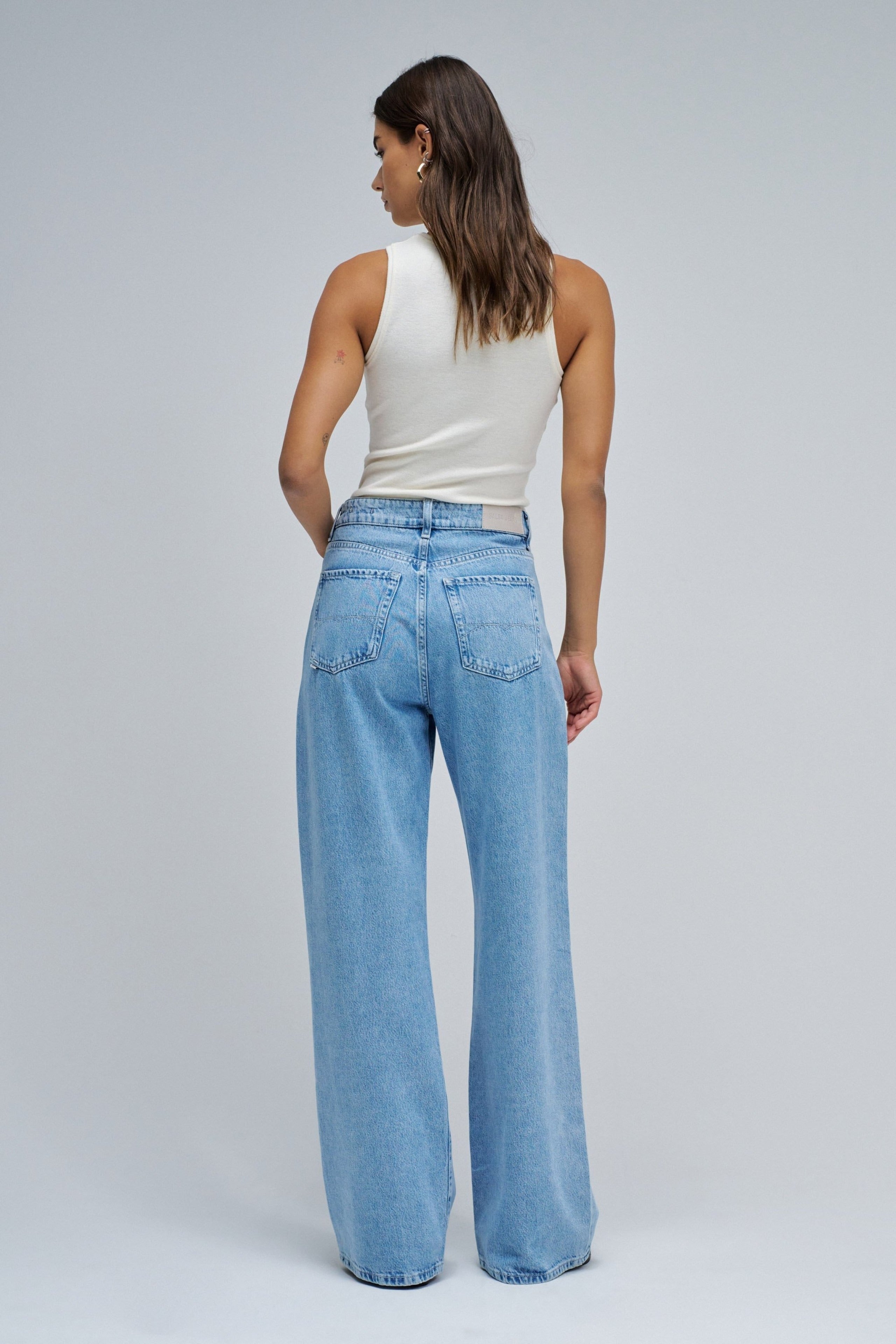 Jeans Wide in Light Wash Jeans Salsa Jeans