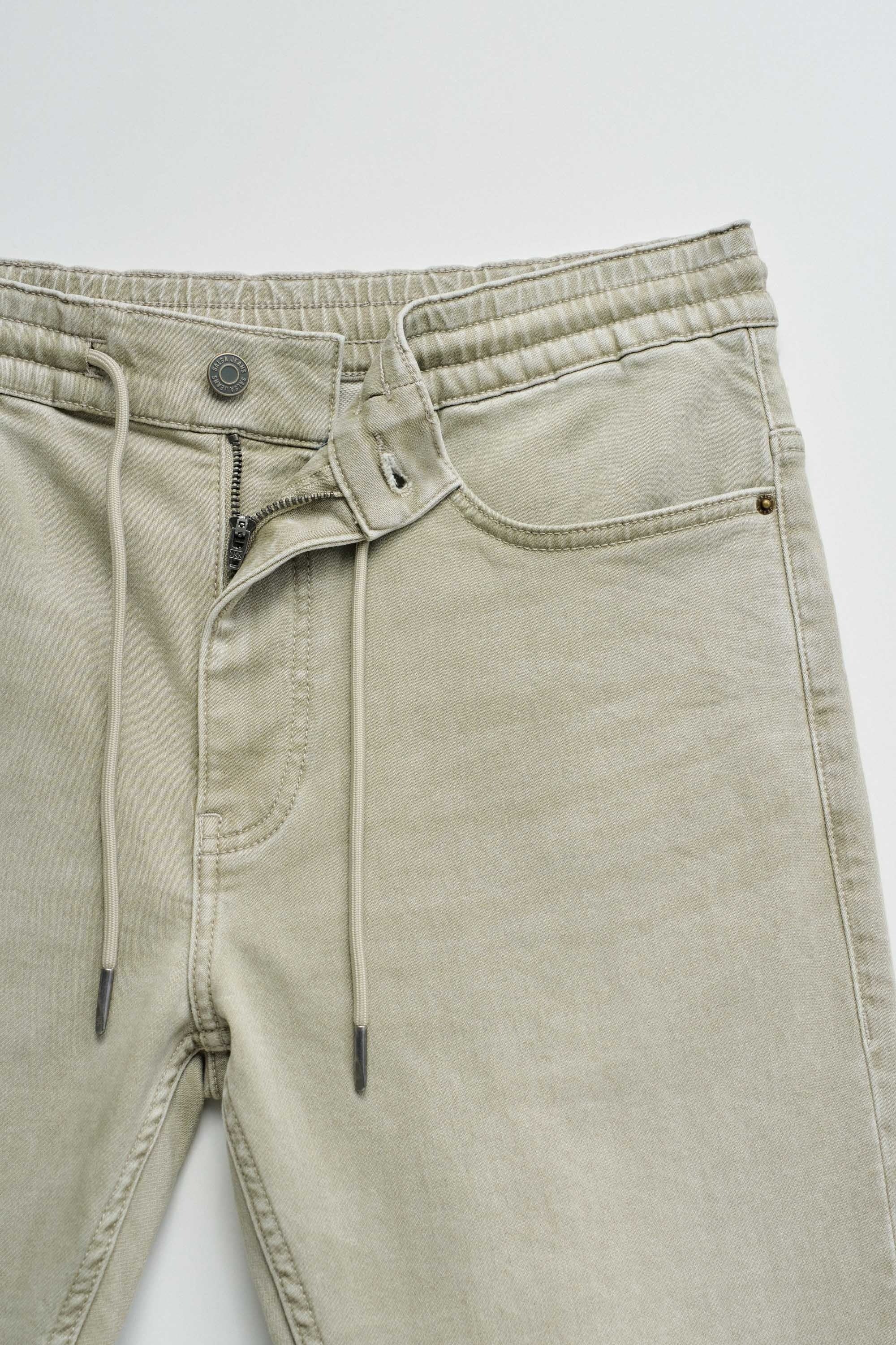 Jogger Pants S-Activ Washed in Light Green