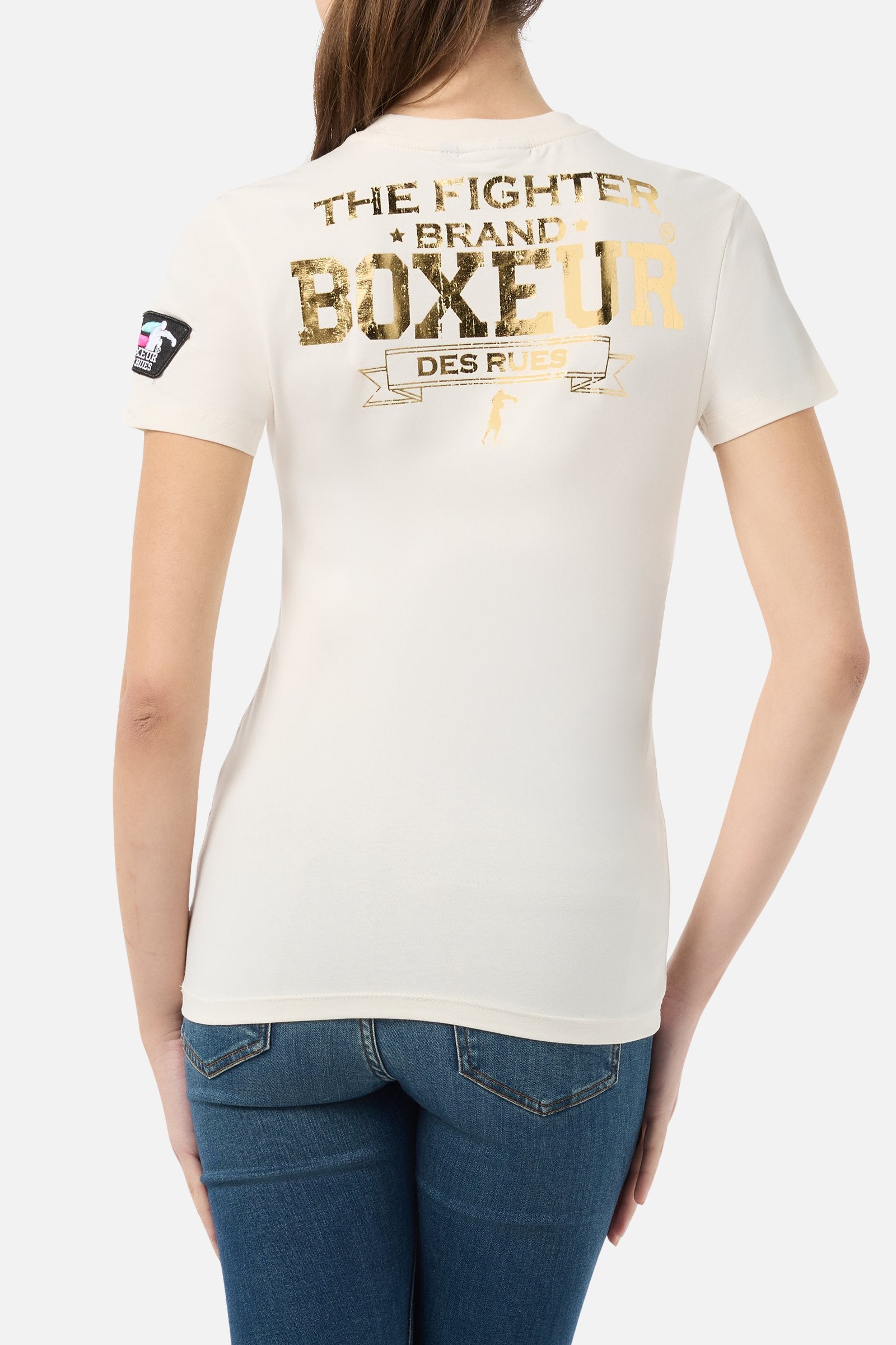Iconic Logo T-Shirt in Butter T-Shirts Boxeur des Rues