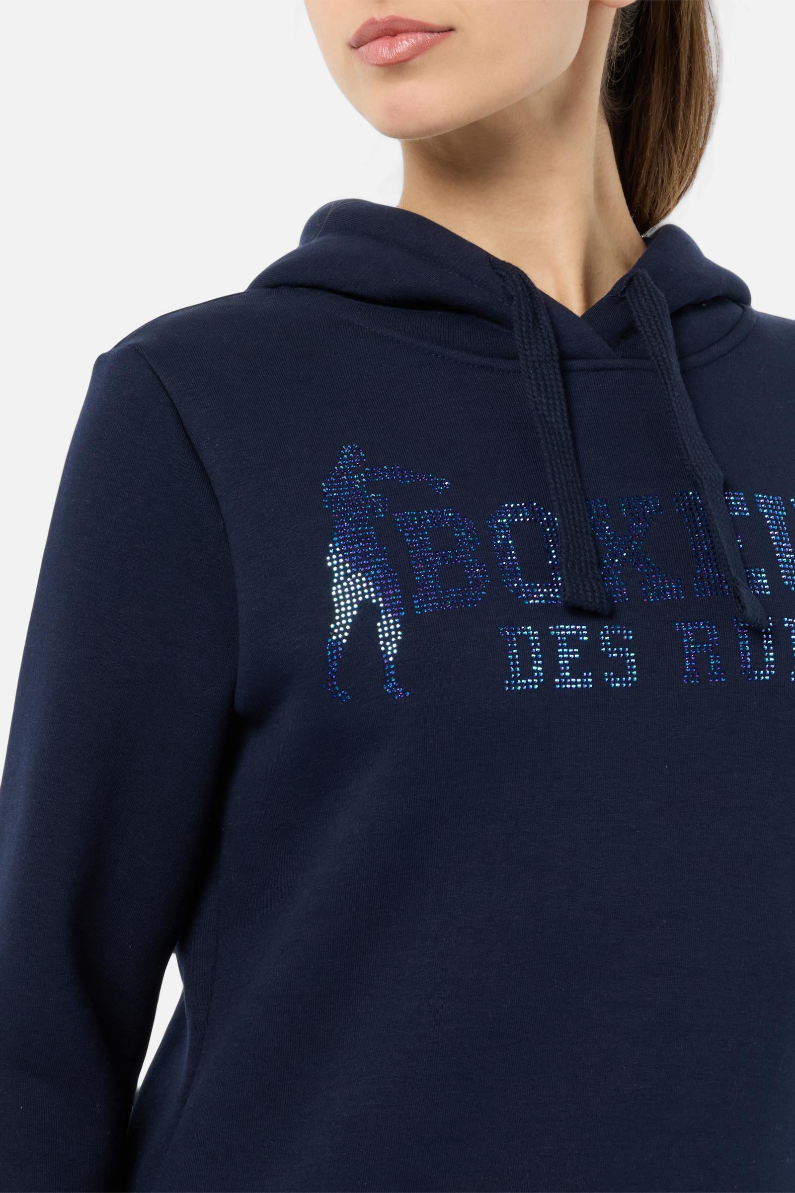 Lady Hooded Sweatshirt in Midnight Kapuzenpullover Boxeur des Rues