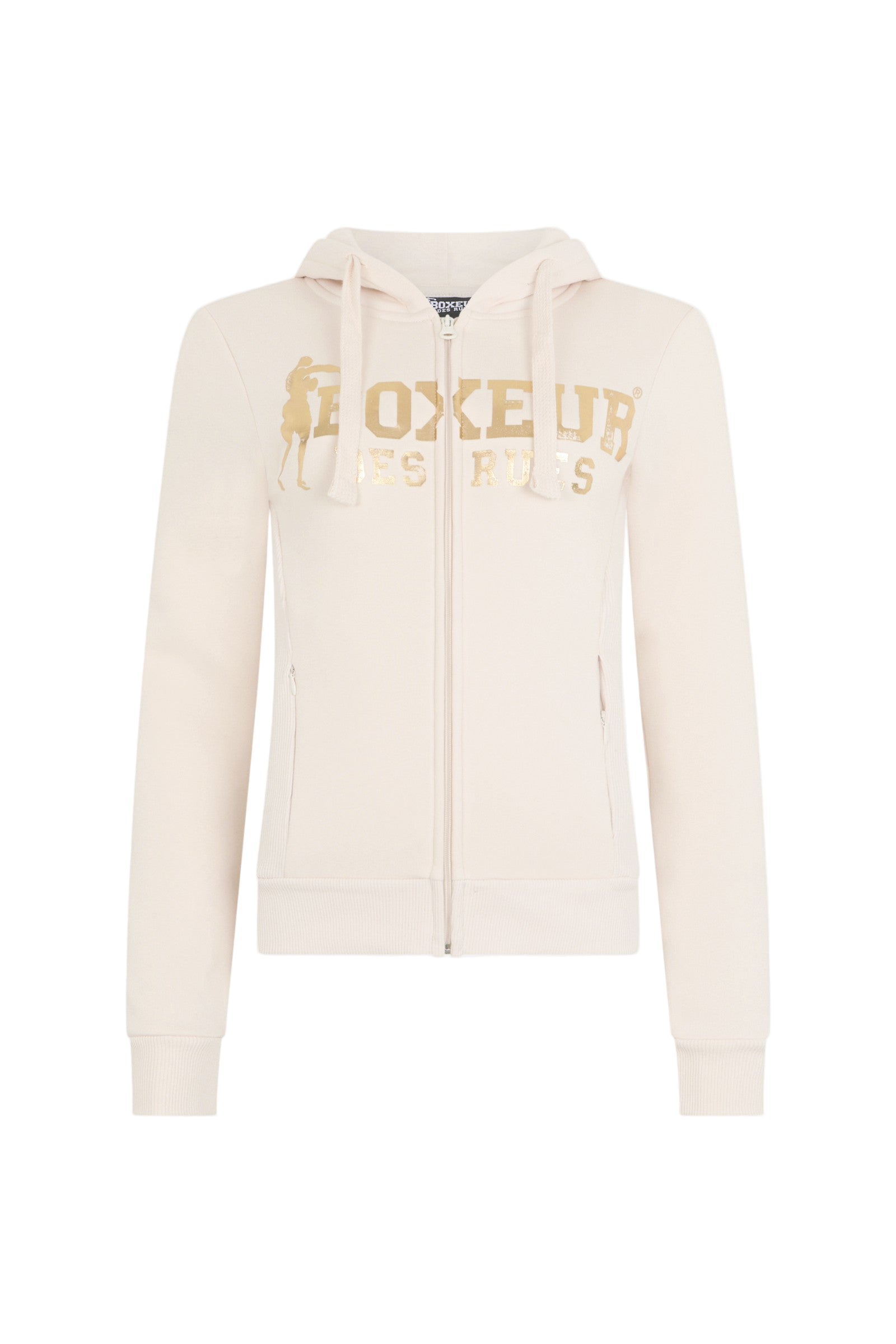 Basic Logo Full Zip Sweatshirt in Butter Sweatjacken Boxeur des Rues