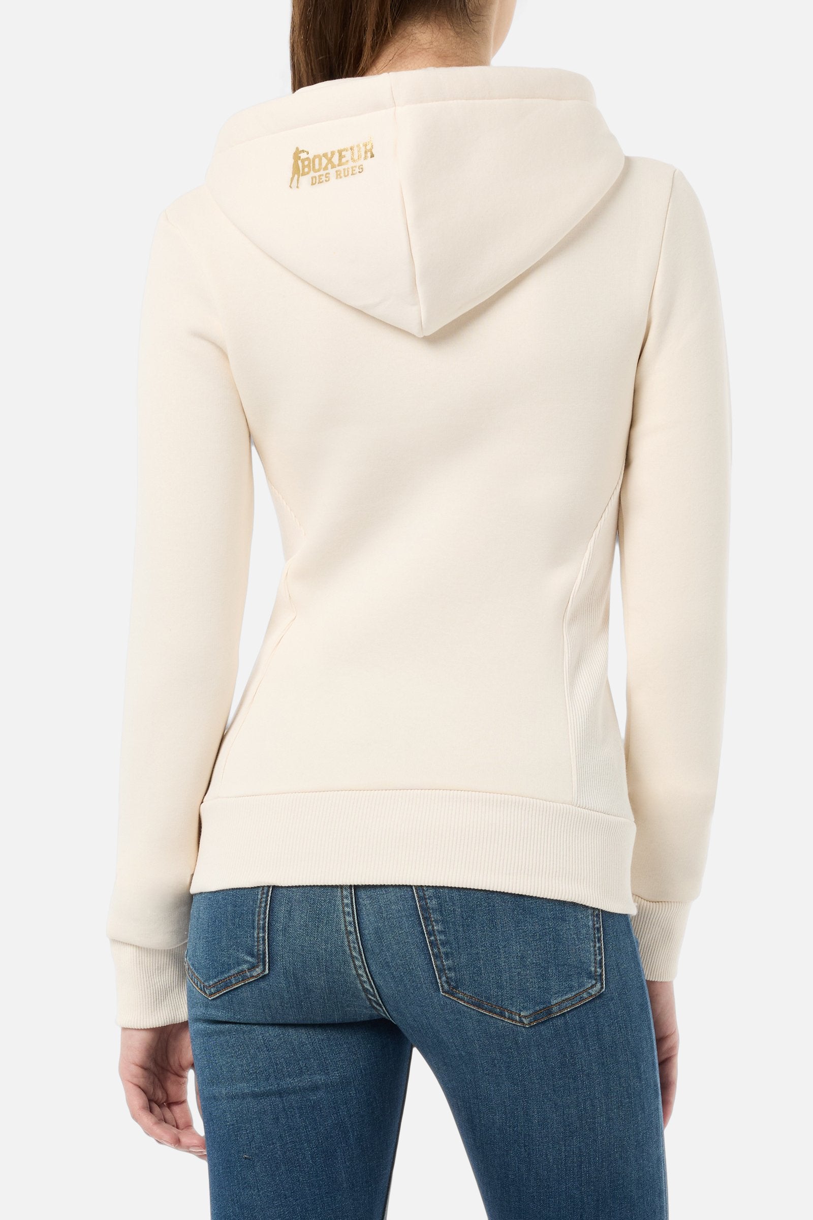 Basic Logo Full Zip Sweatshirt in Butter Sweatjacken Boxeur des Rues