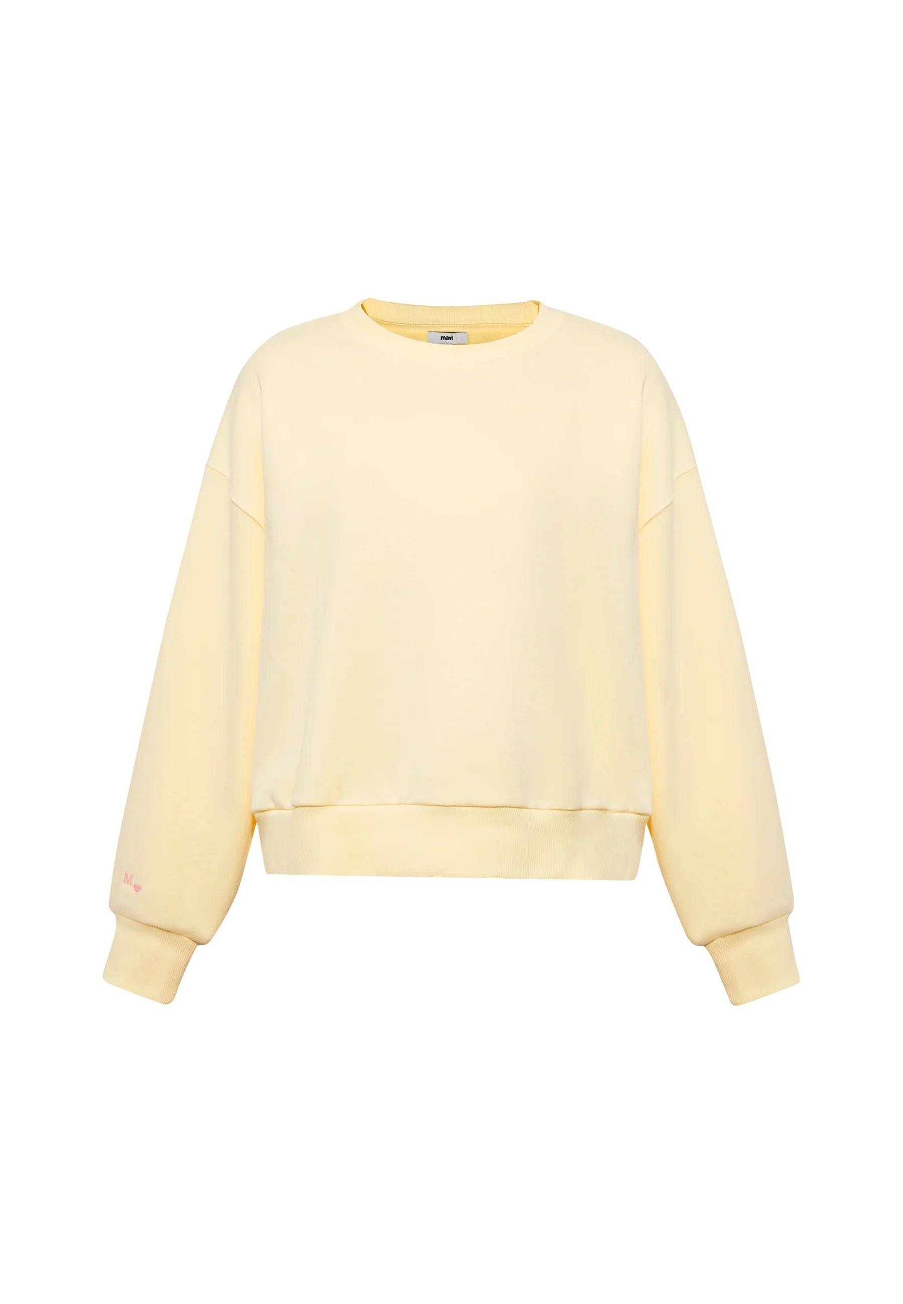 Crew Neck Sweatshirt in Double Cream
