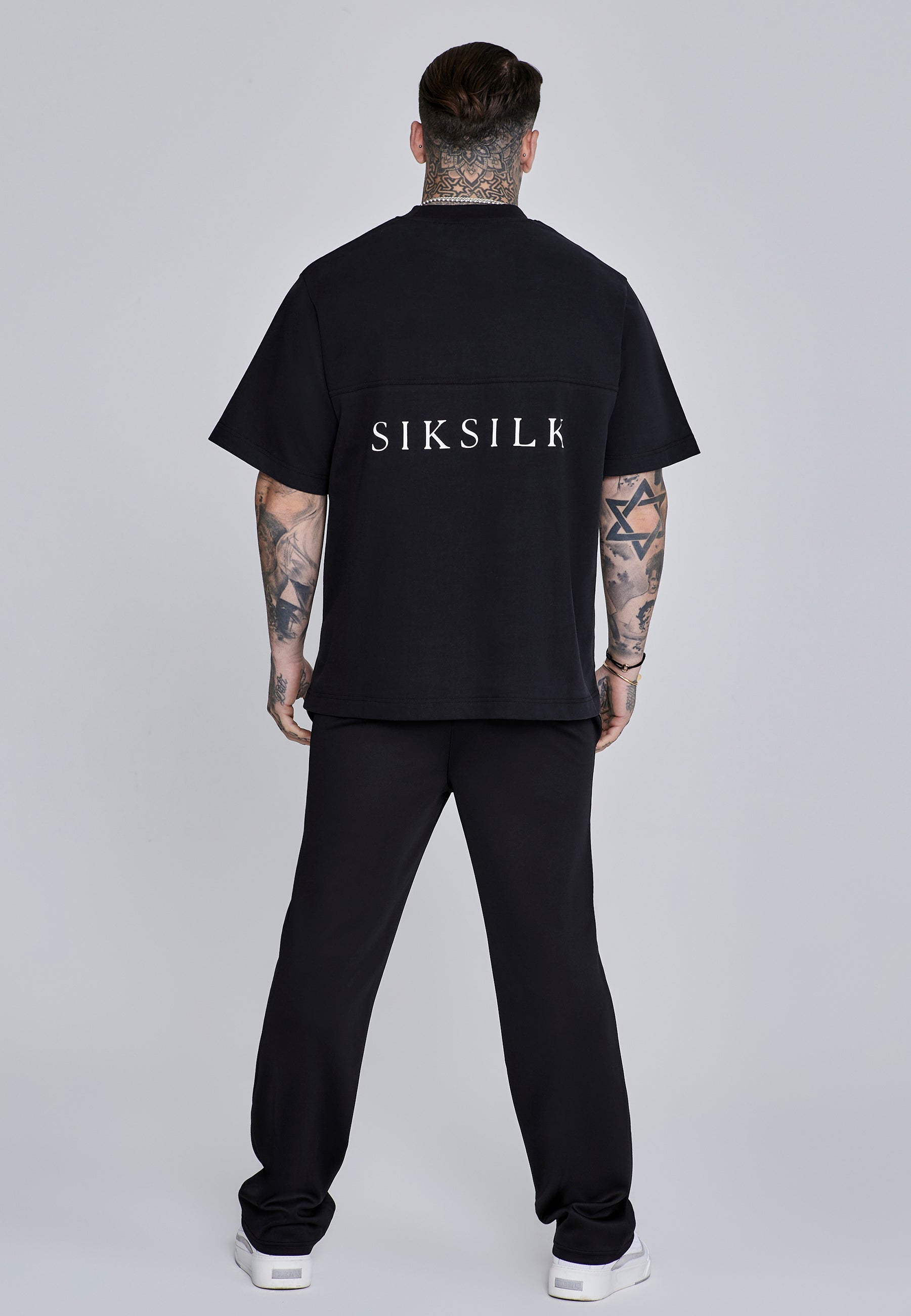 Essentials Poly Track Pants in Black Hosen SikSilk