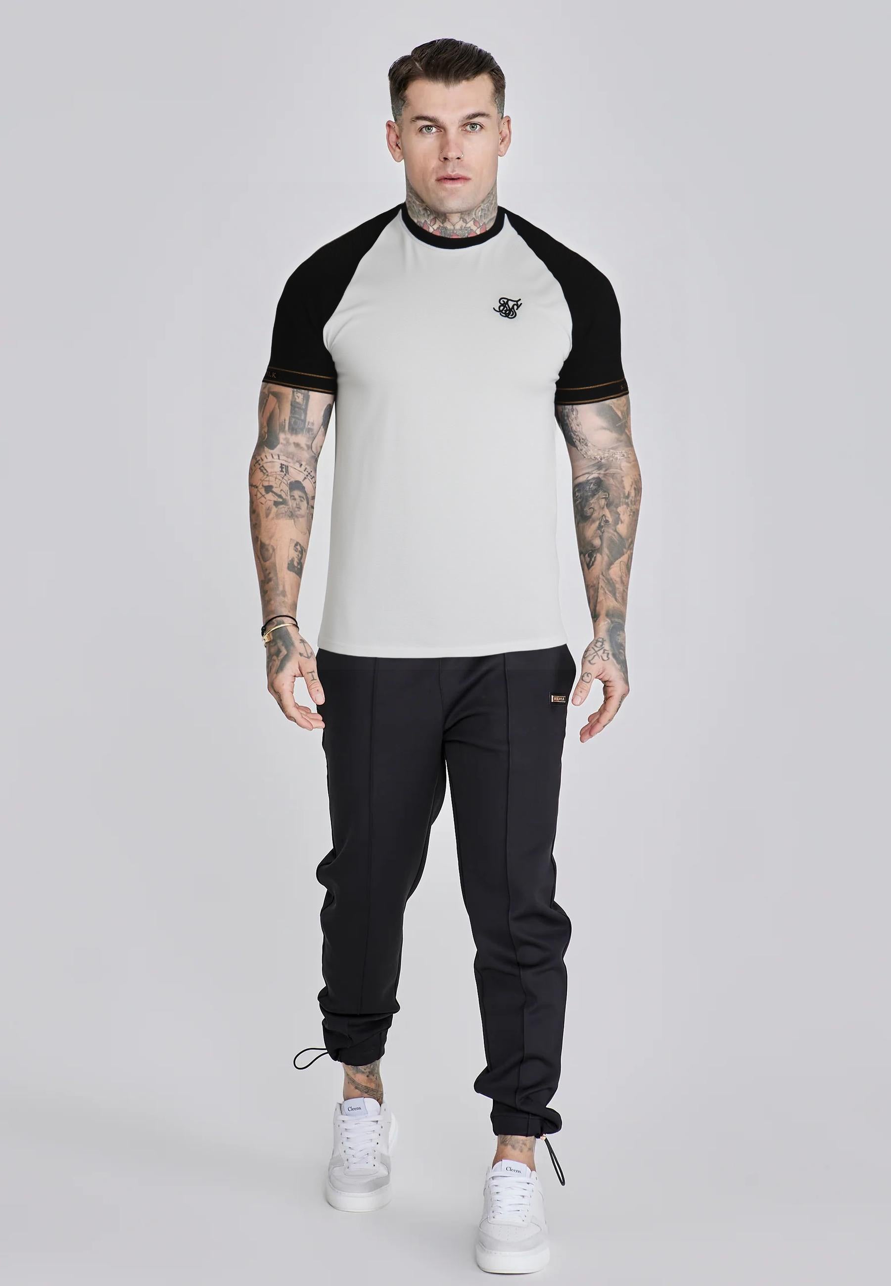 Tech T-Shirt in White-Black