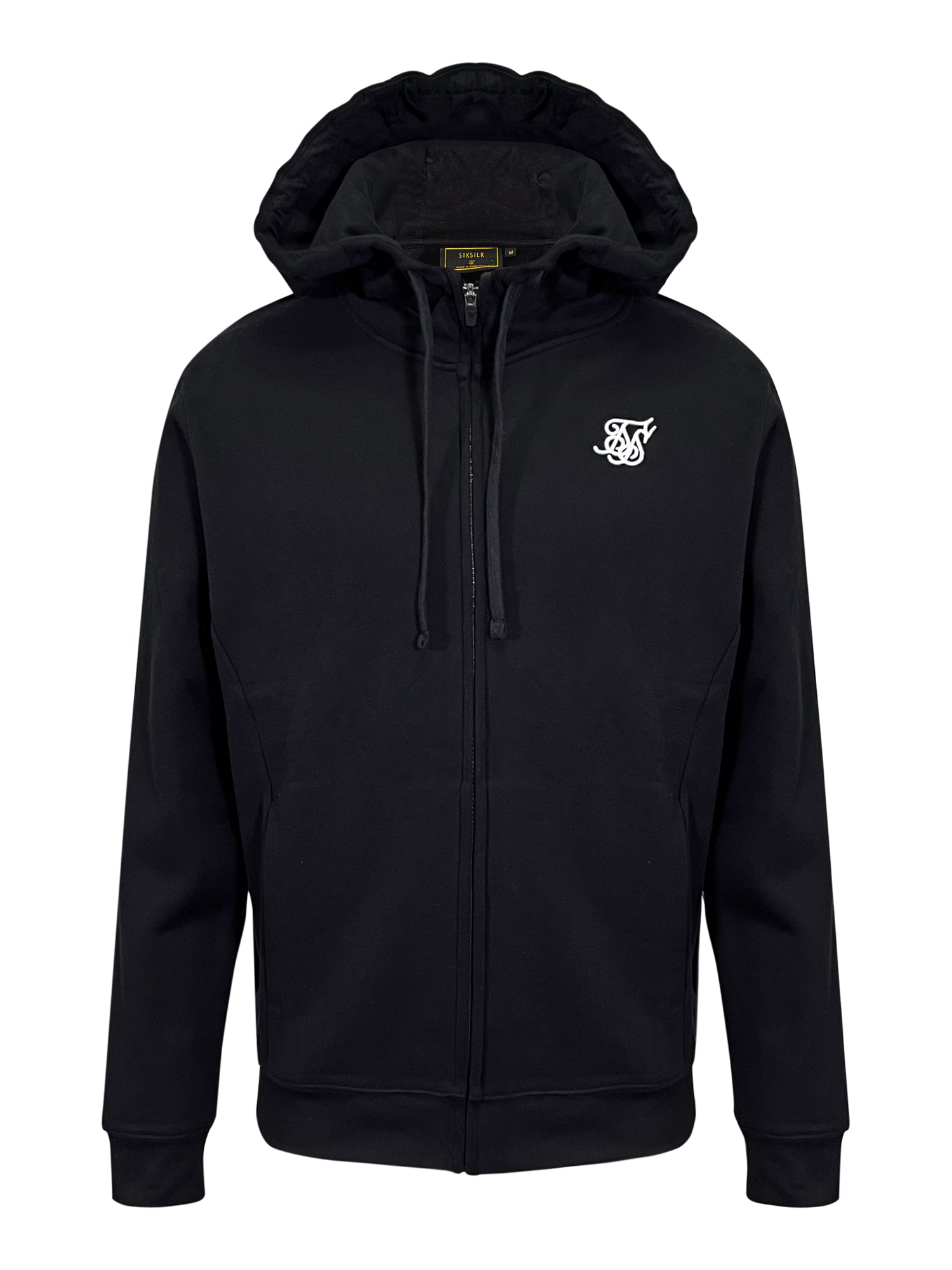 Essentials Full Zip Hoodie in Black Sweatjacken SikSilk