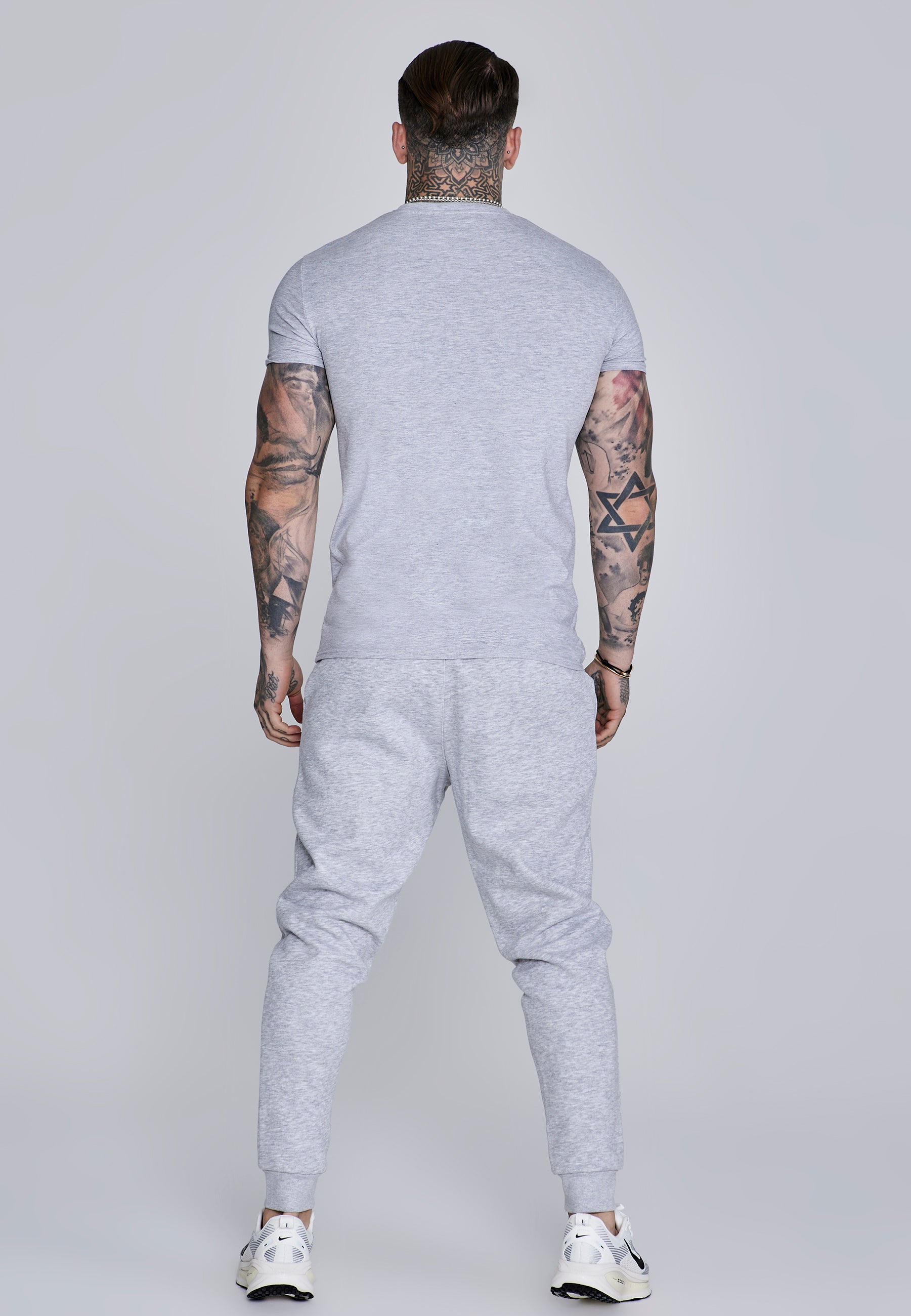 Essentials Joggers in Grey Marl Hosen SikSilk
