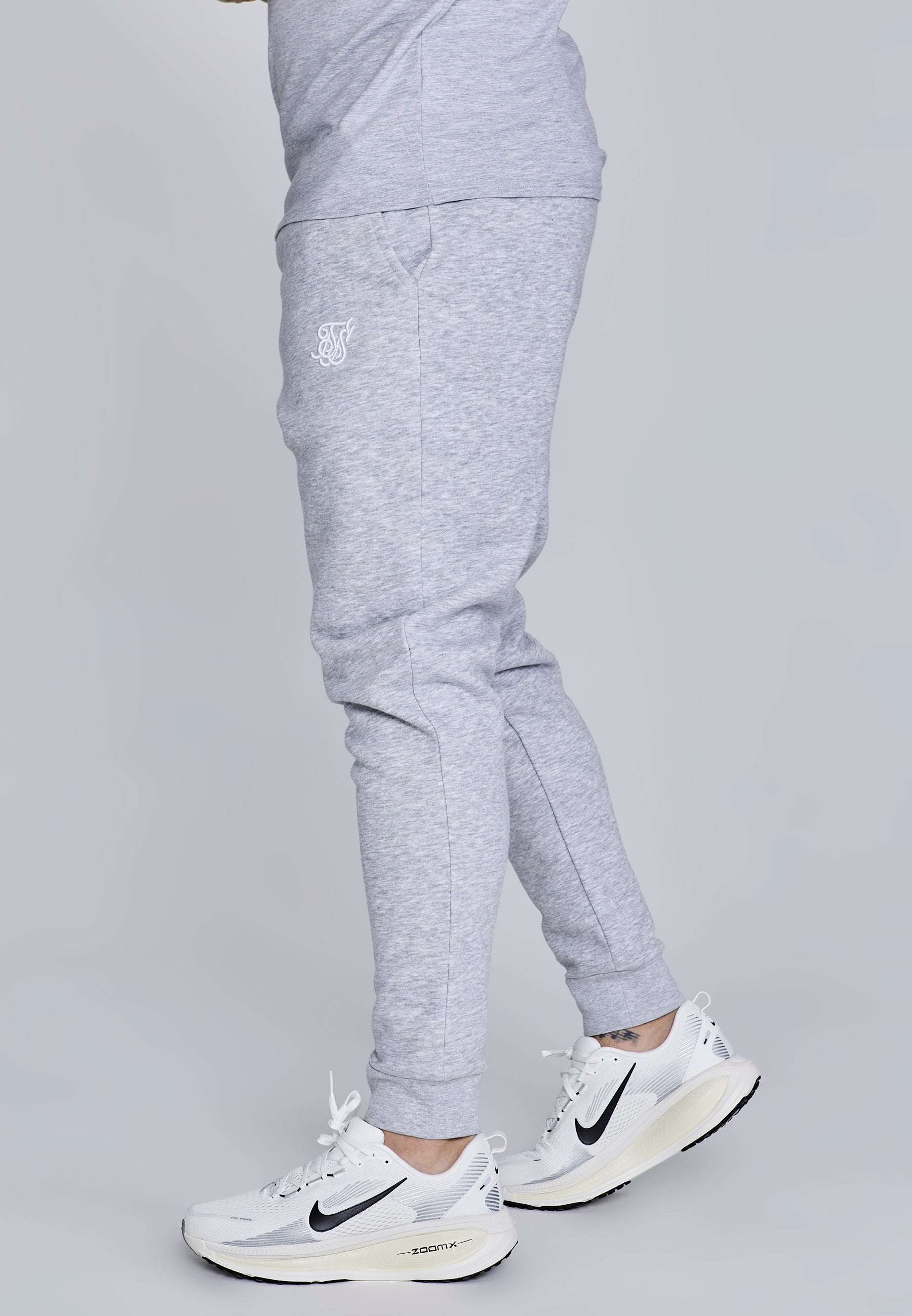Essentials Joggers in Grey Marl Hosen SikSilk