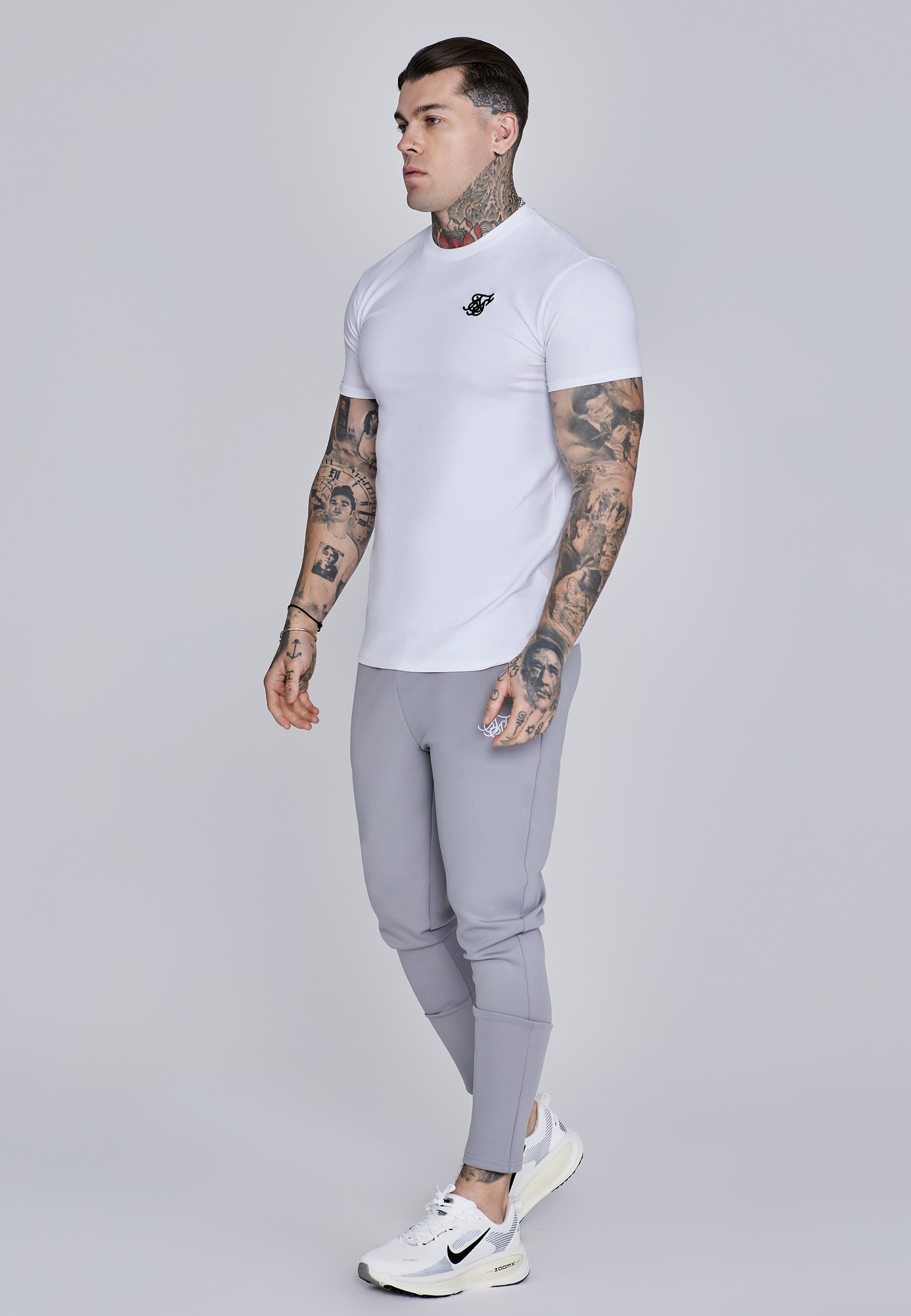 Essentials T-Shirt in White T-Shirts SikSilk