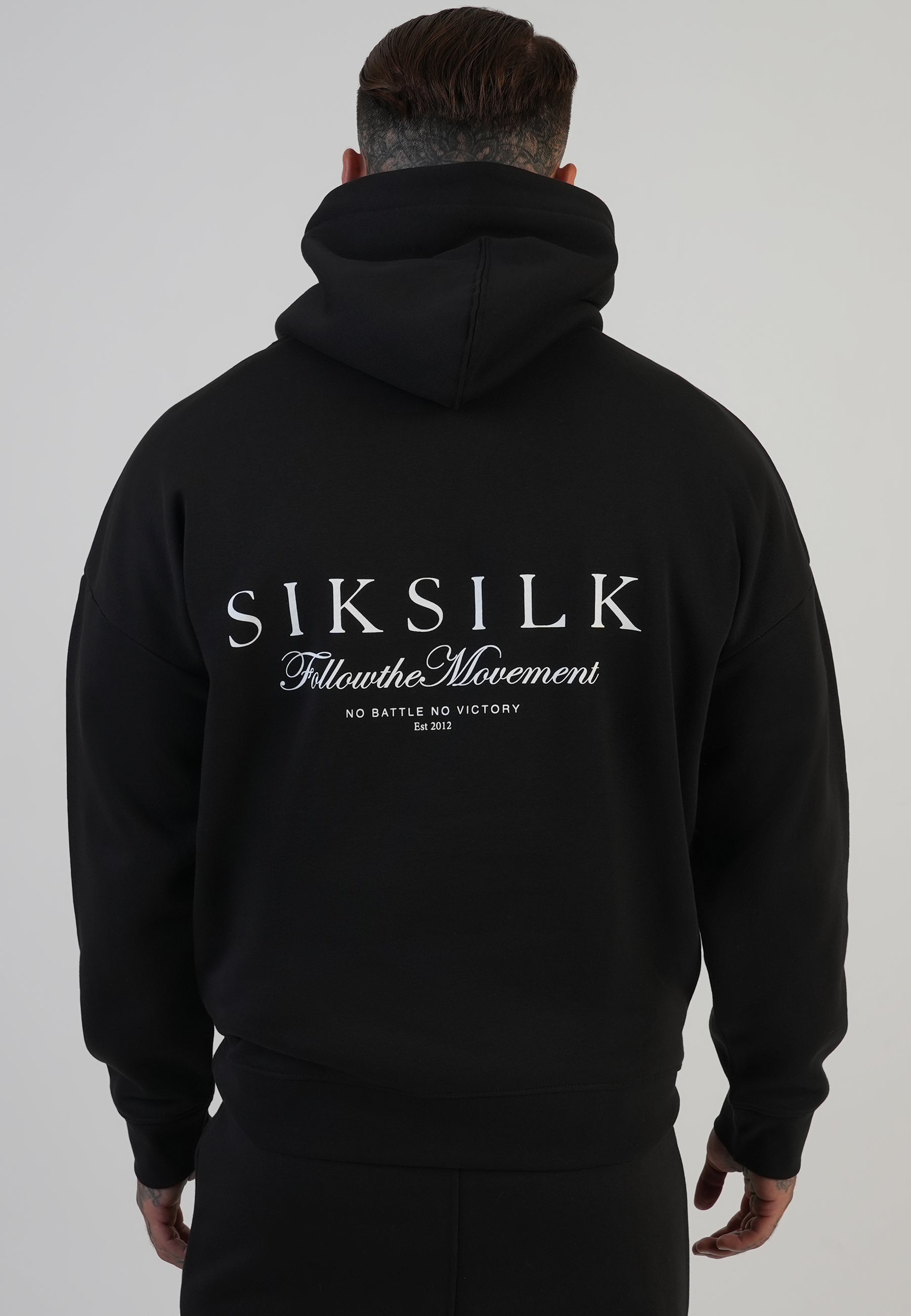 Graphic Hoodie in Black Kapuzenpullover SikSilk