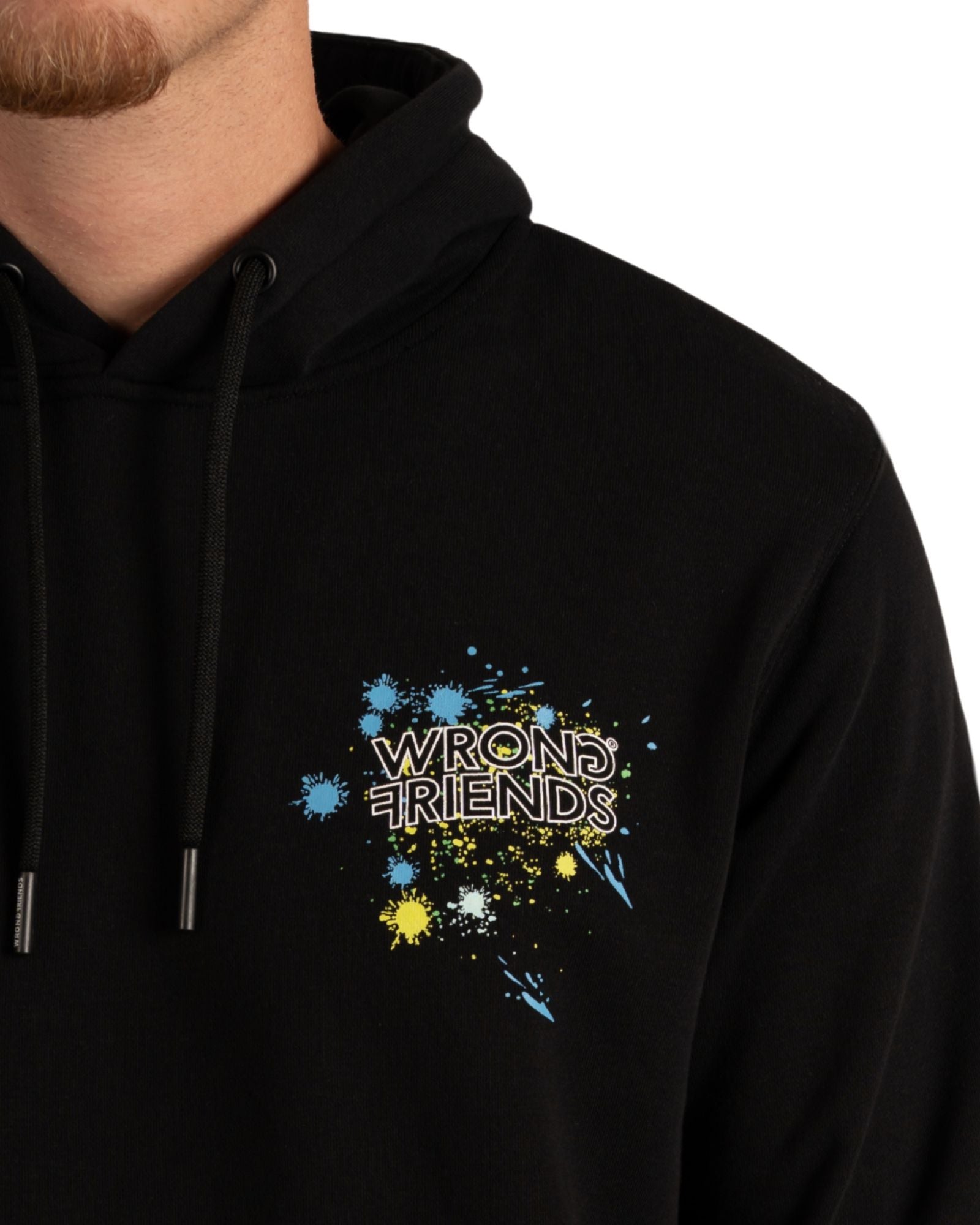 Hays Hoodie in Black Kapuzenpullover Wrong Friends